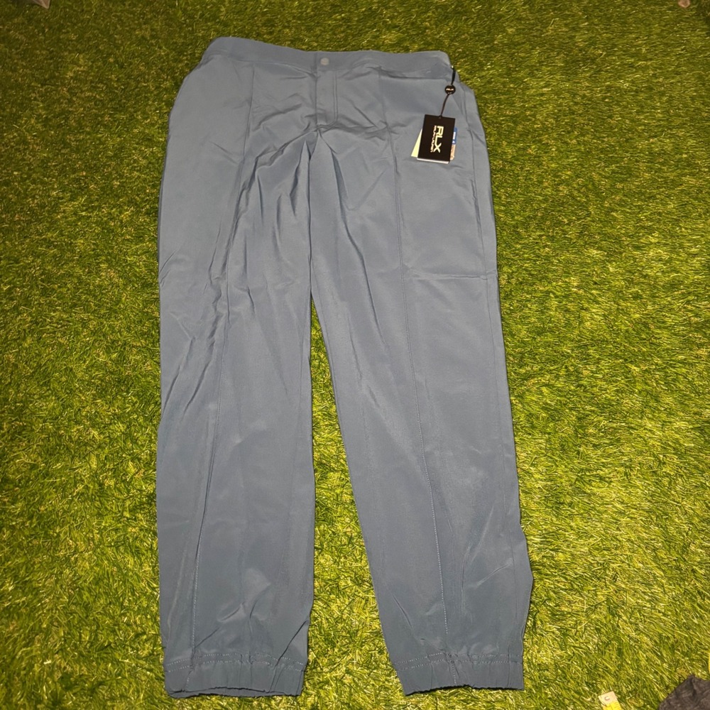 RLX Ralph Lauren Mens Blue Wicking Stretch Performance Jogger Pants Size M 0161